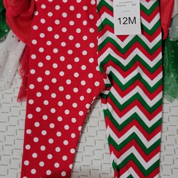 NWT 12 months Bonnie Jean Christmas Dress - Picture 6 of 8